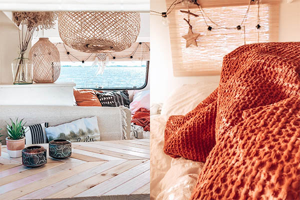 Een kijkje in de caravan van Sarina