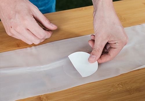 binnenslang lek plakken