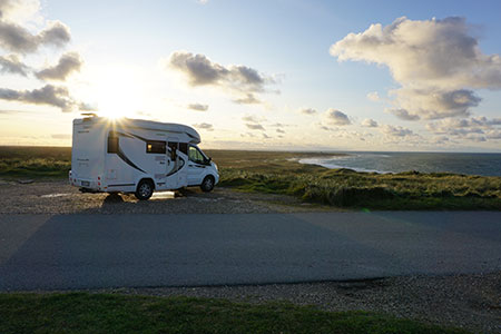 Met de camper op huwelijksreis