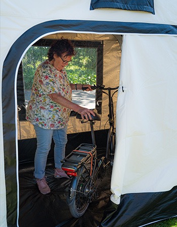 schuurtent fietsen