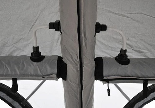 Obelink Easy Air connected voortent kraantjes binnenkant