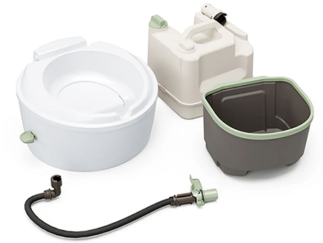 Thetford ombouwset van chemisch toilet naar droogtoilet